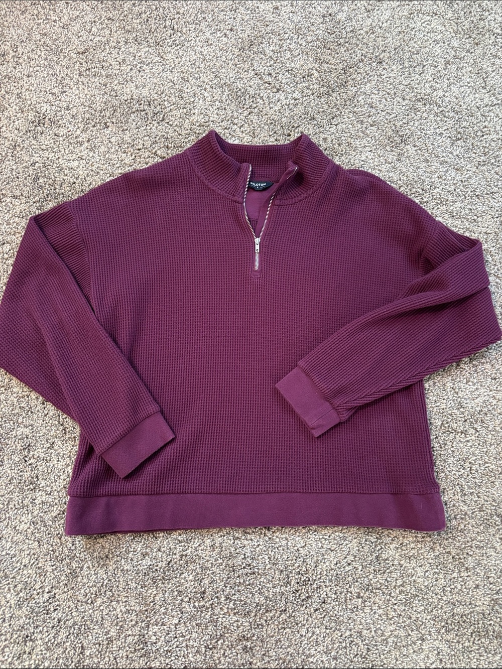 Peloton 1/4 Zip pullover size large